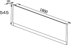 Jacob Delafon Фронтальная панель Odeon Up 180 E6117-00 – фотография-2